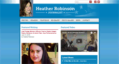 Desktop Screenshot of heatherrobinson.net
